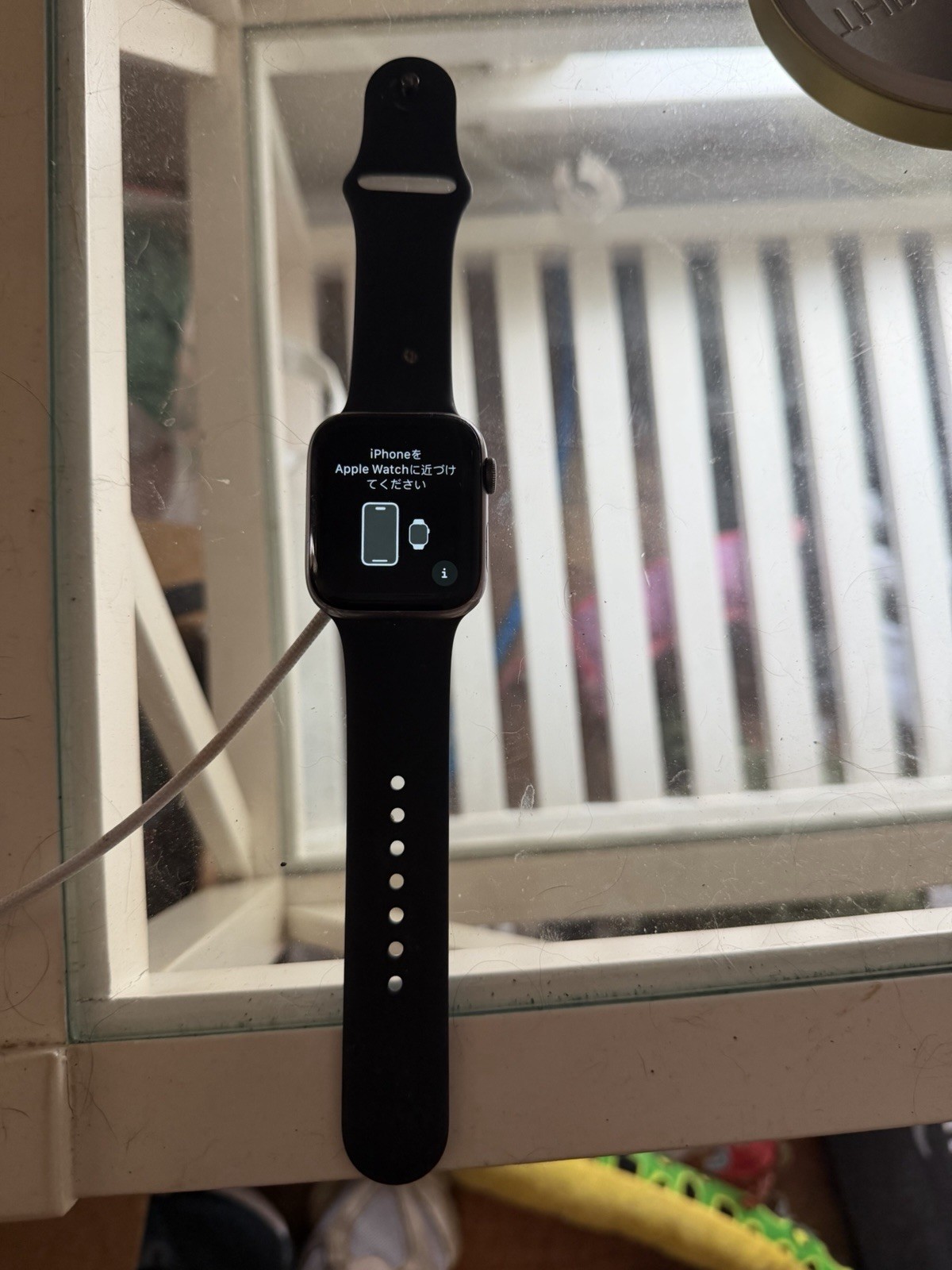 Apple Watch Series 5 44mm Space Gray Aluminum Case with Black Sport Band – S/M &