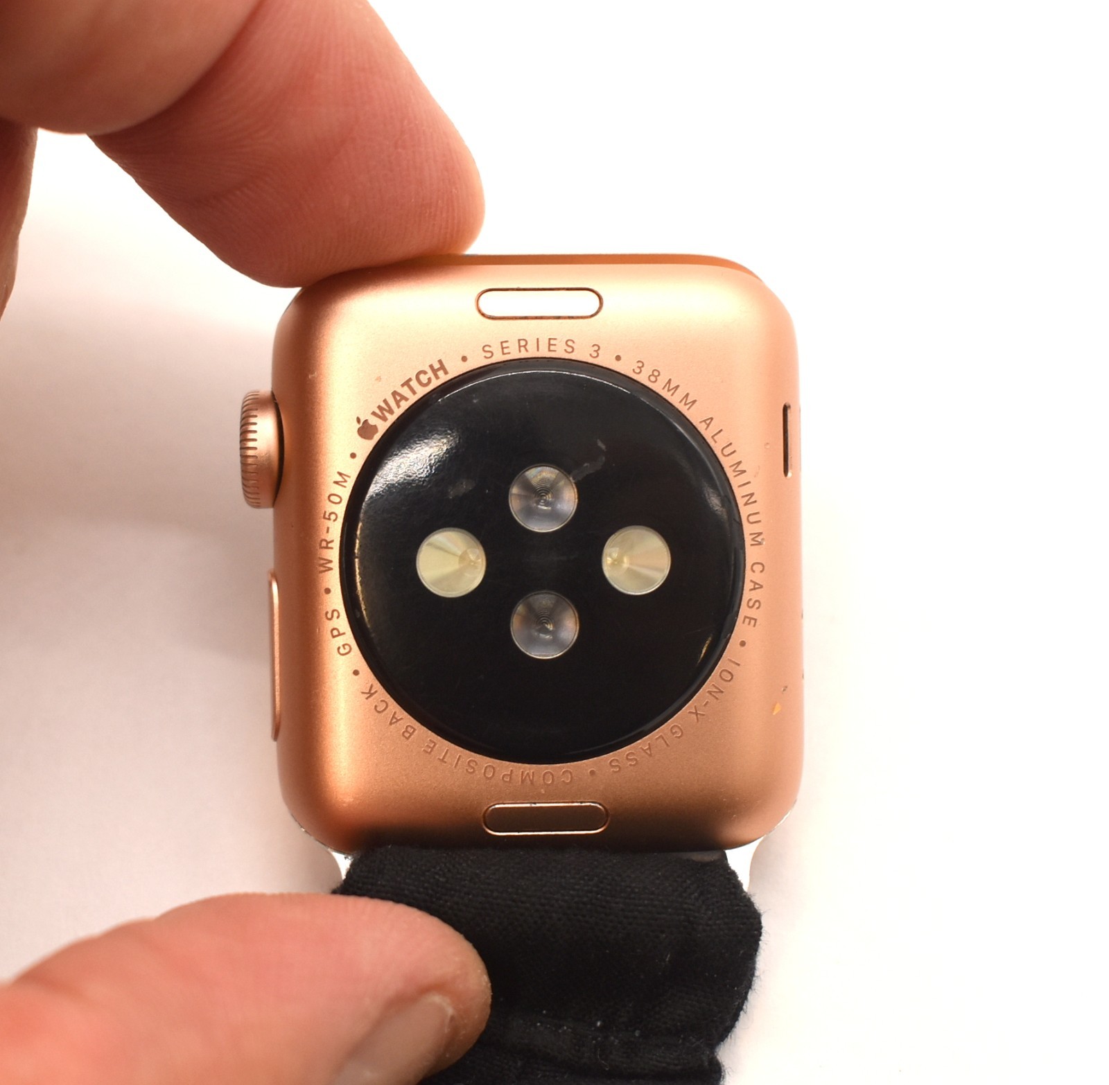 Apple Watch Series 3 A1858 GPS Only Aluminum Rose Gold Case – 38mm