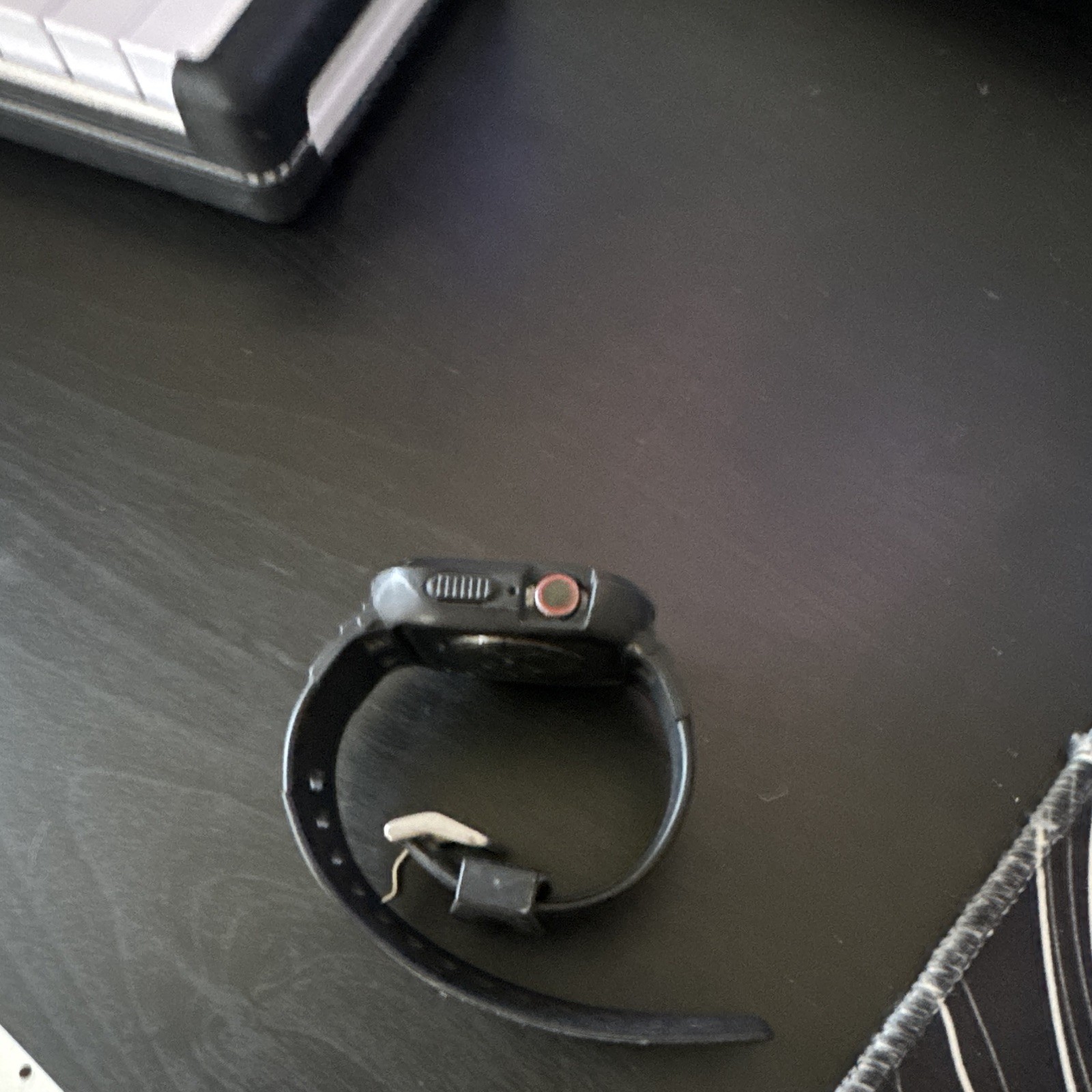 Apple Watch Series 6 44mm Rugged Armor Case/Band Black Touch Screen