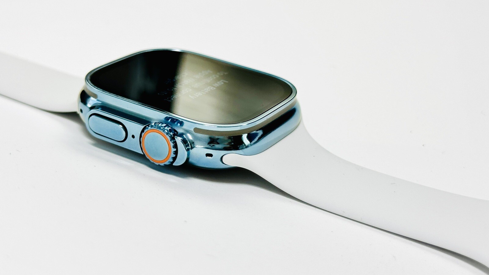 SKY BLUE Apple Watch ULTRA 3 49mm Titanium Custom Polished and Anodized Blue