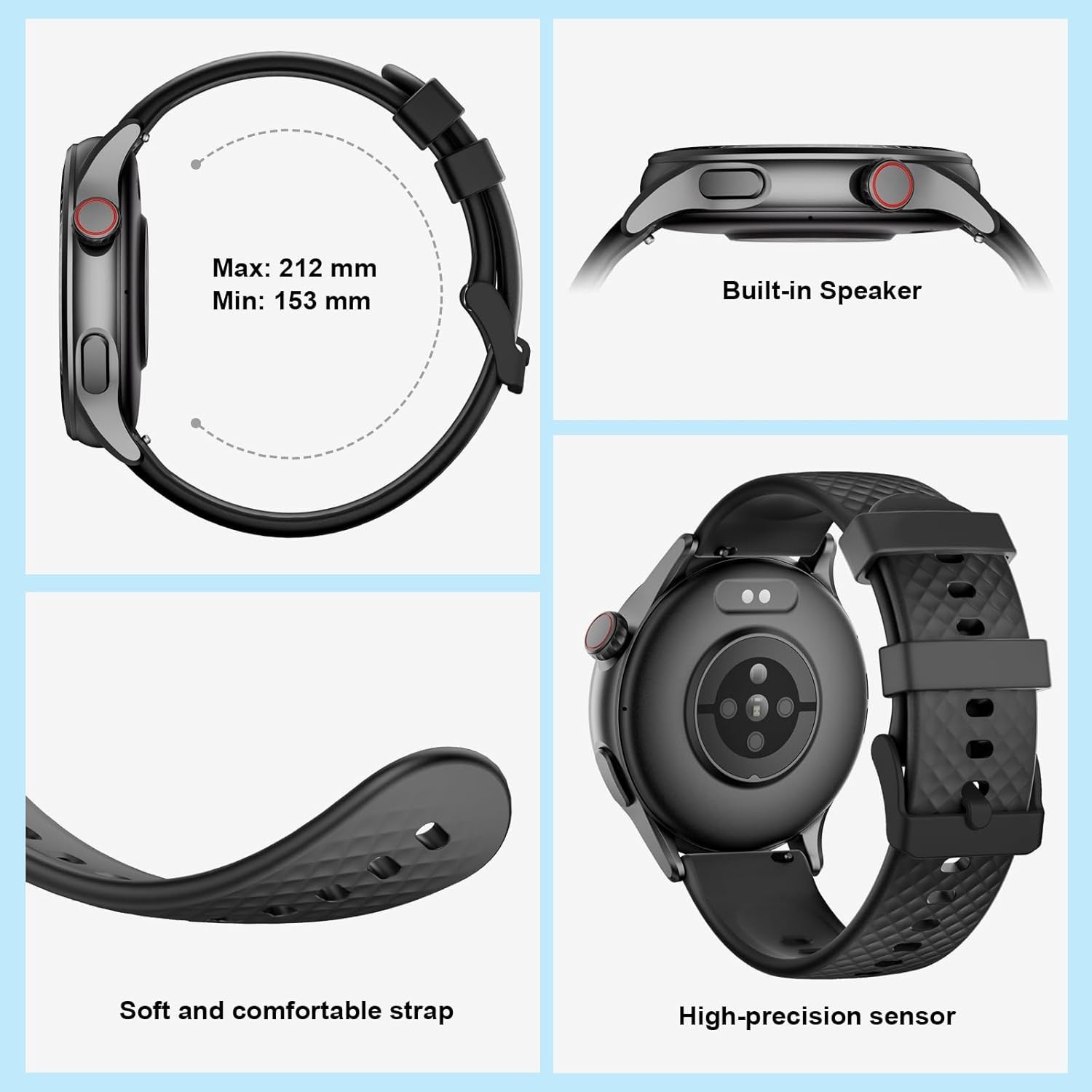 GTR3 Smart Watch Heart Rate Pressure Fitness Tracker for Men Women Android IOS