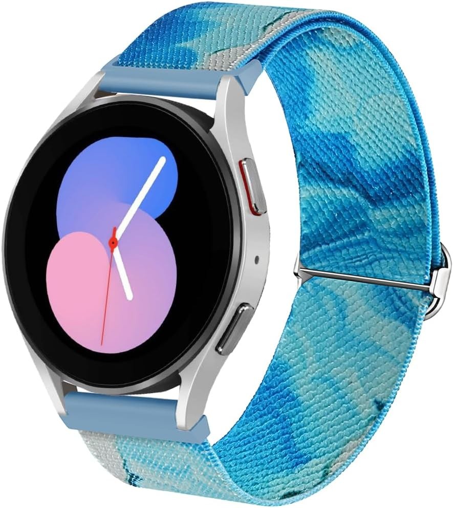 Rainbow-dot Elastic Nylon Loop Strap Compatible with Samsung Galaxy Watch 7 41mm
