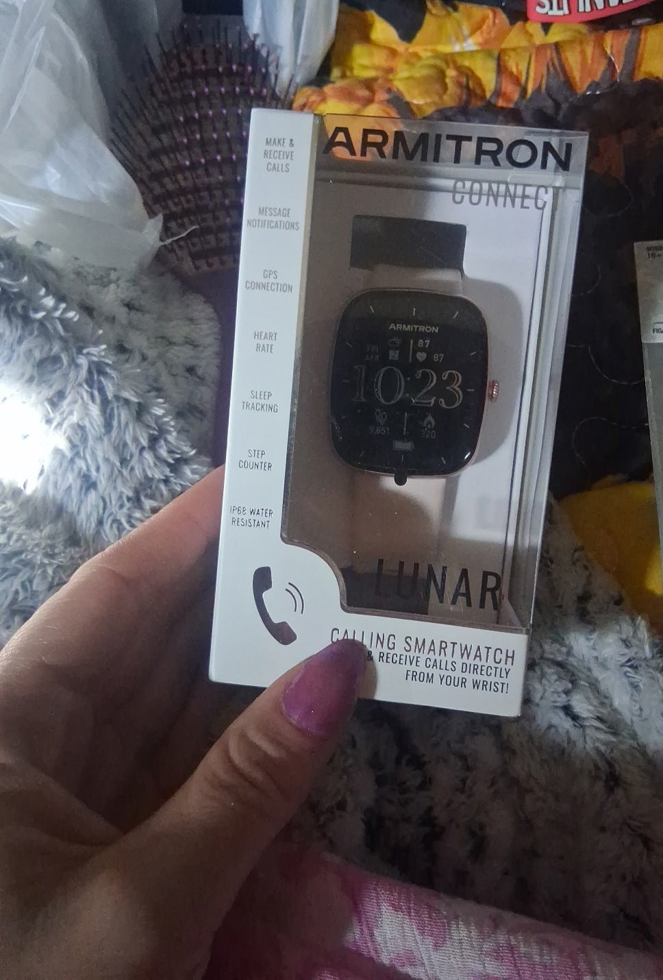 Armitron Connect Lunar Smartwatch Black Silicone Bluetooth Fitness Tracker