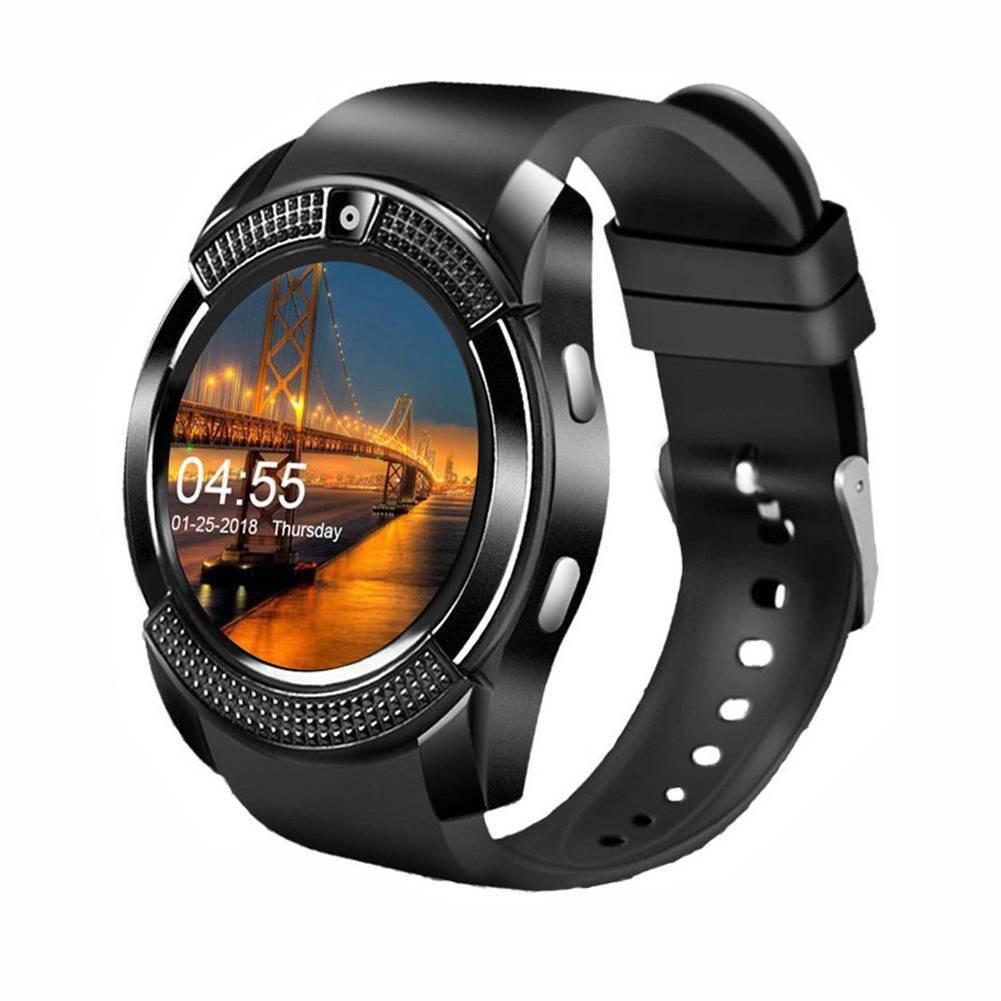 Men Smart Watch Phone Mate Round Touch Screen GSM Watch for Android Cell Phones