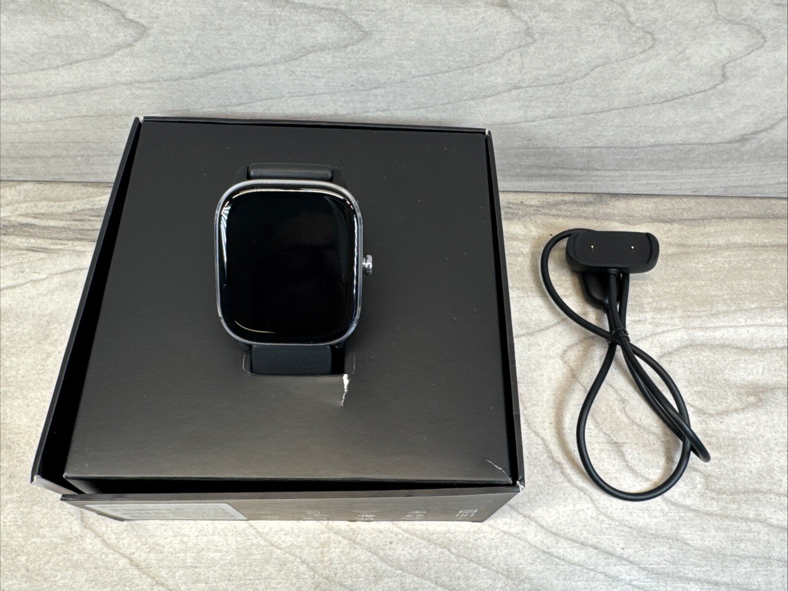 Amazfit GTS 4 Mini 41.8mm Black Case with Black Silicone Band Zepp App W2176OV1N