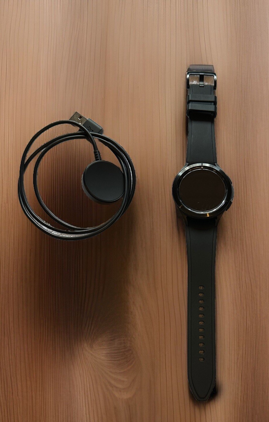 Samsung Galaxy Watch 4 Sport Band Black 46mm Stainless Steel Case LTE R895U