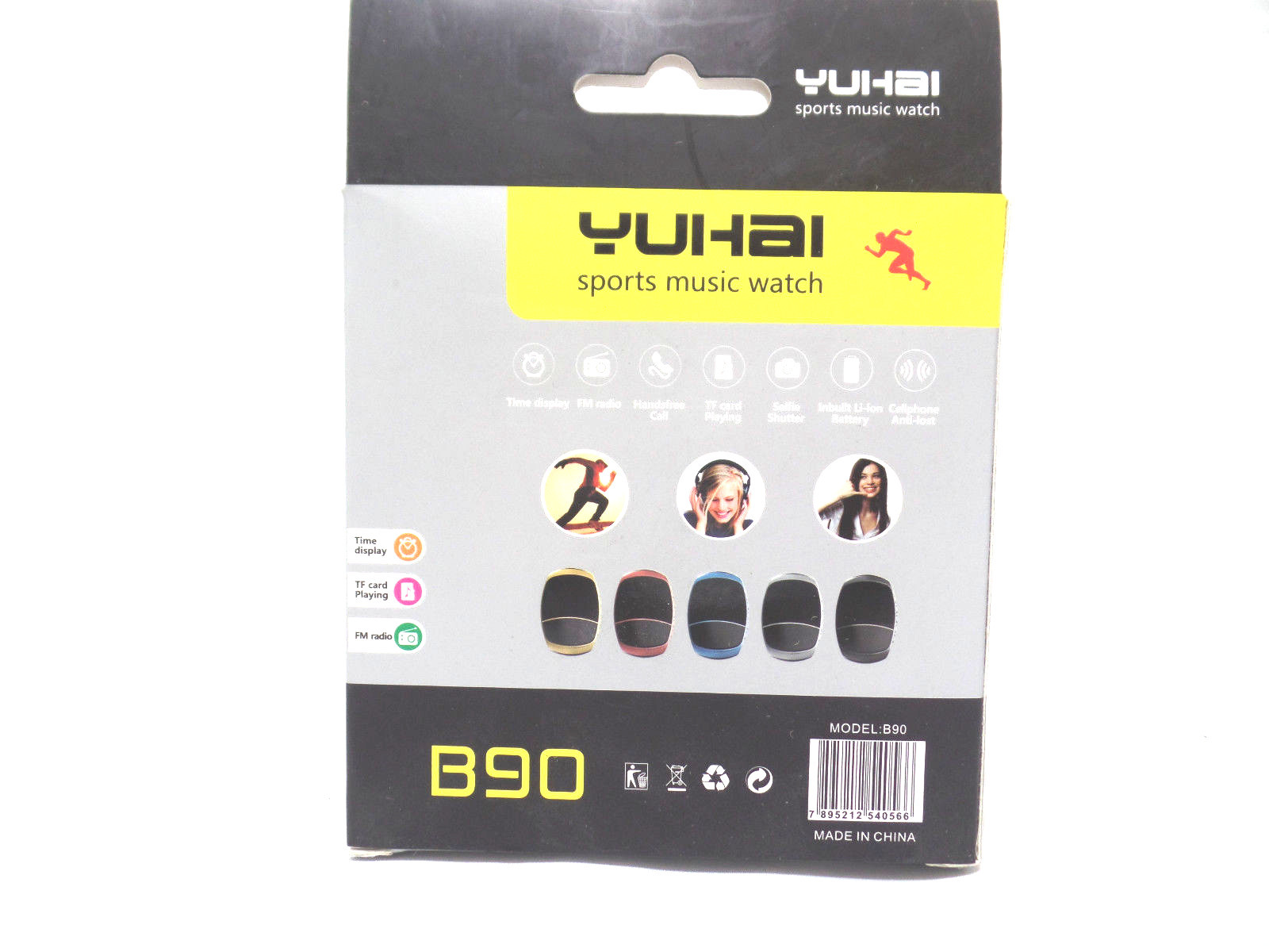 YUHAI Mobile Link Sports Music Handfree Call Watch B90 Pink