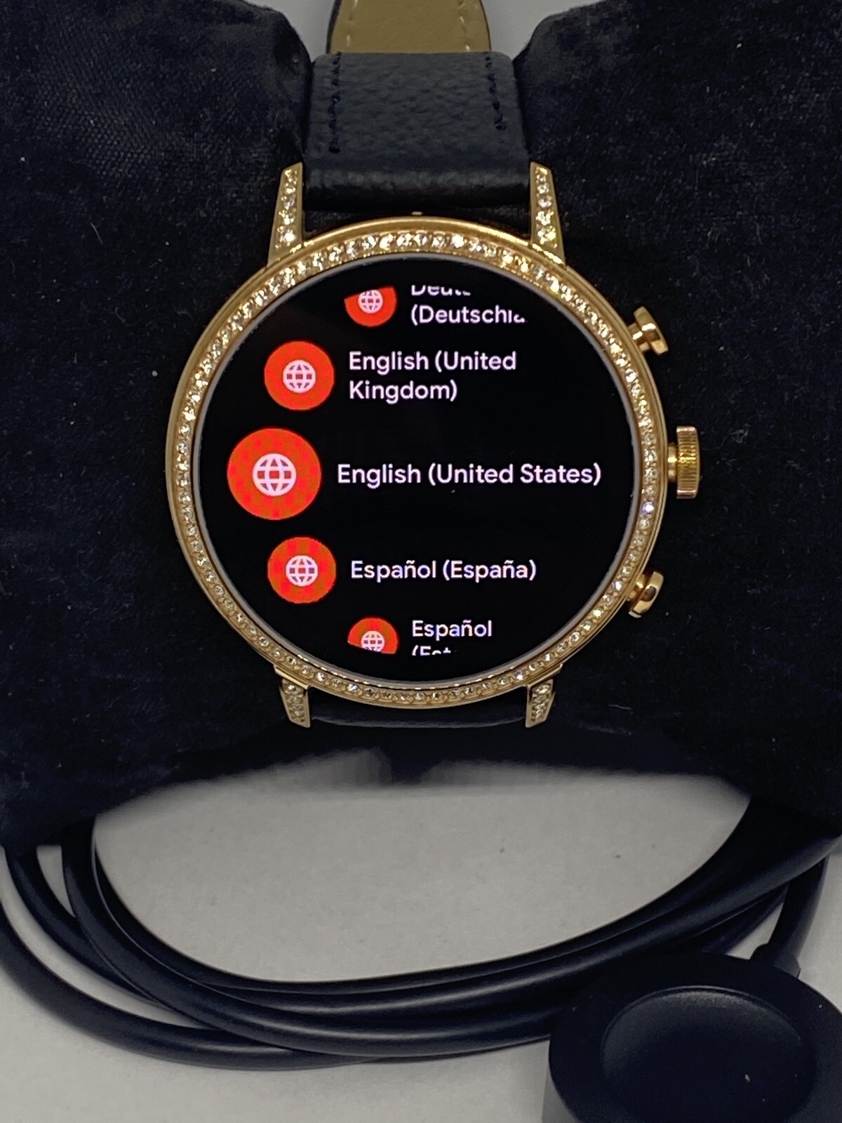 Fossil Gen 4 Authentic Digital Dial Smart Watch Custom Band FTW6011 AB411