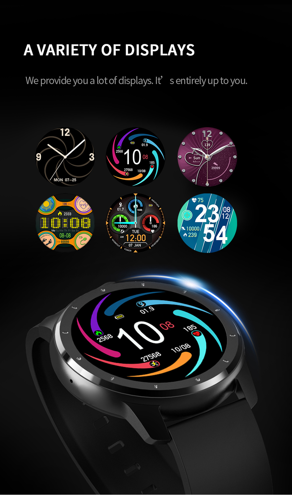 Luxury Men Smart Watch Bluetooth Call Message Reminder Music Smart Bracelet