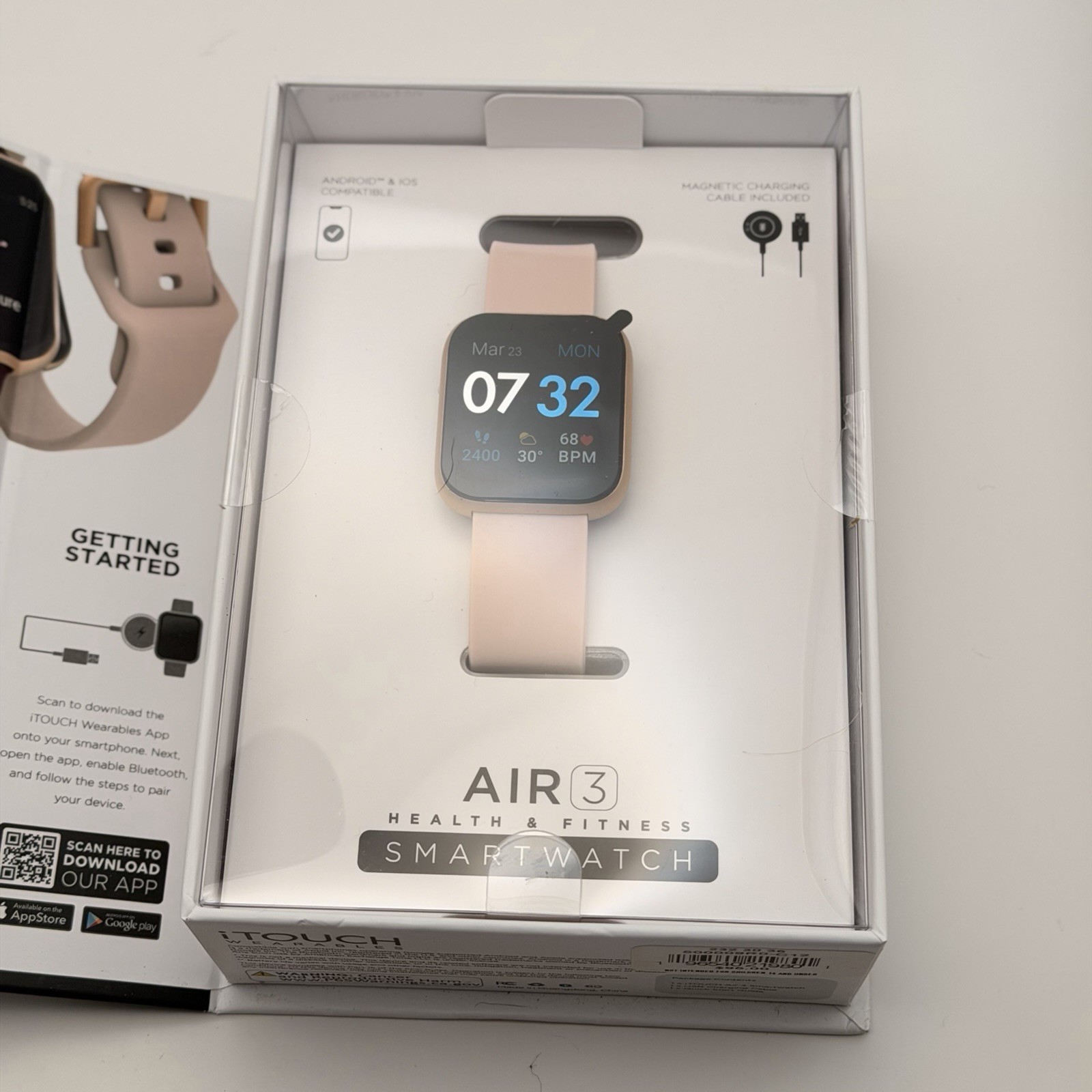iTOUCH Air 3 Smartwatch Fitness Tracker with Heart Rate Tracker, Step Counter…