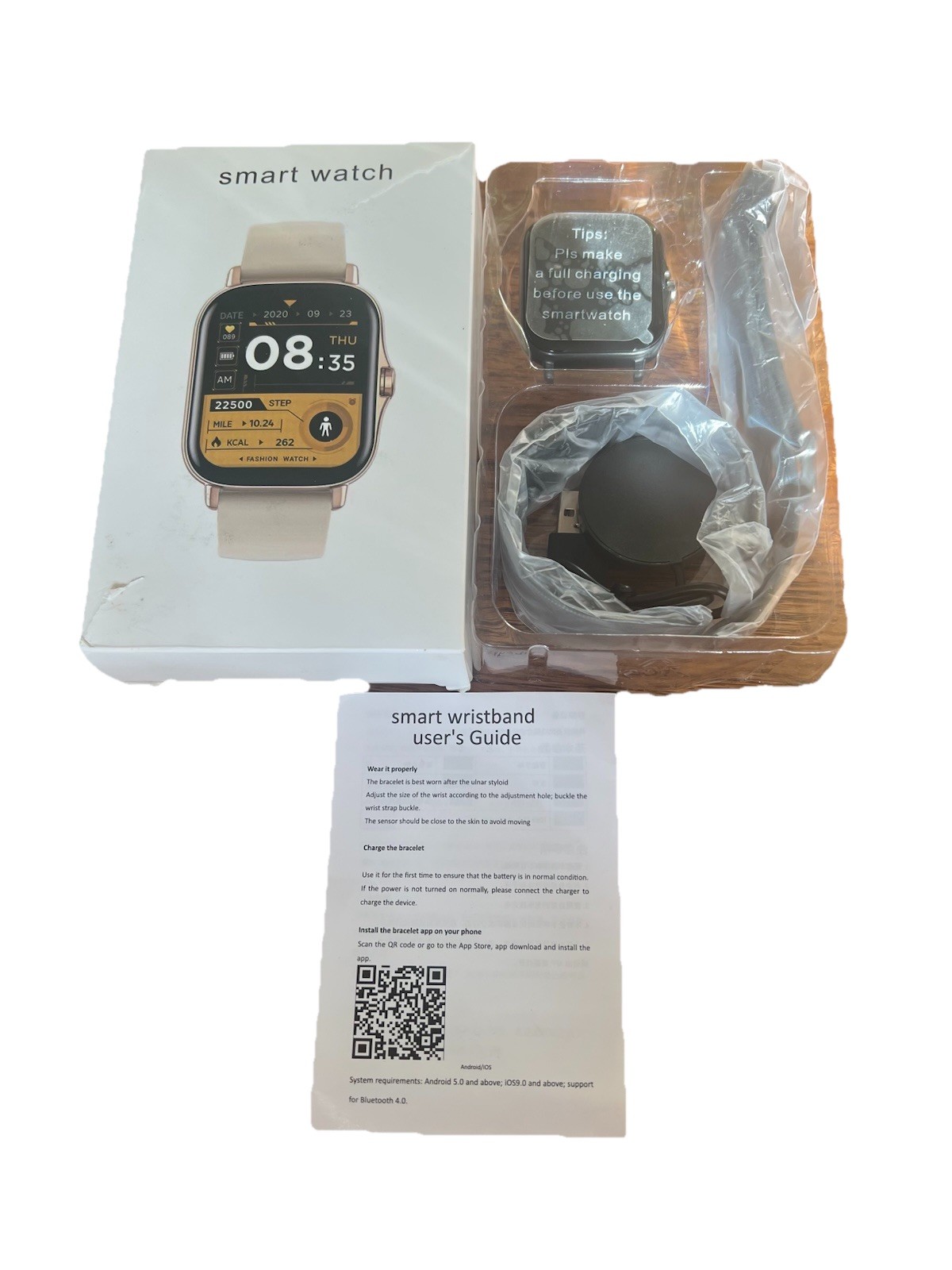 Smart Watch Wireless Call Reminder For Men And Women Multi Functional Sports Blk