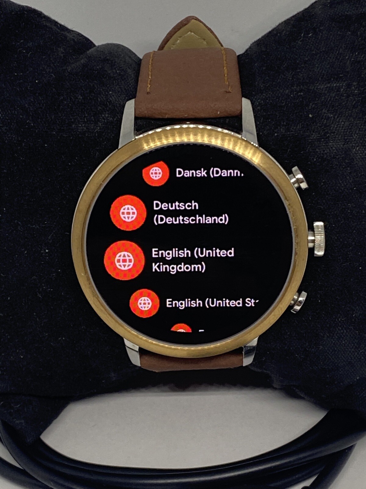 Fossil Gen 4 Authentic Digital Dial Smart Watch Custom Band FTW6016 AB425