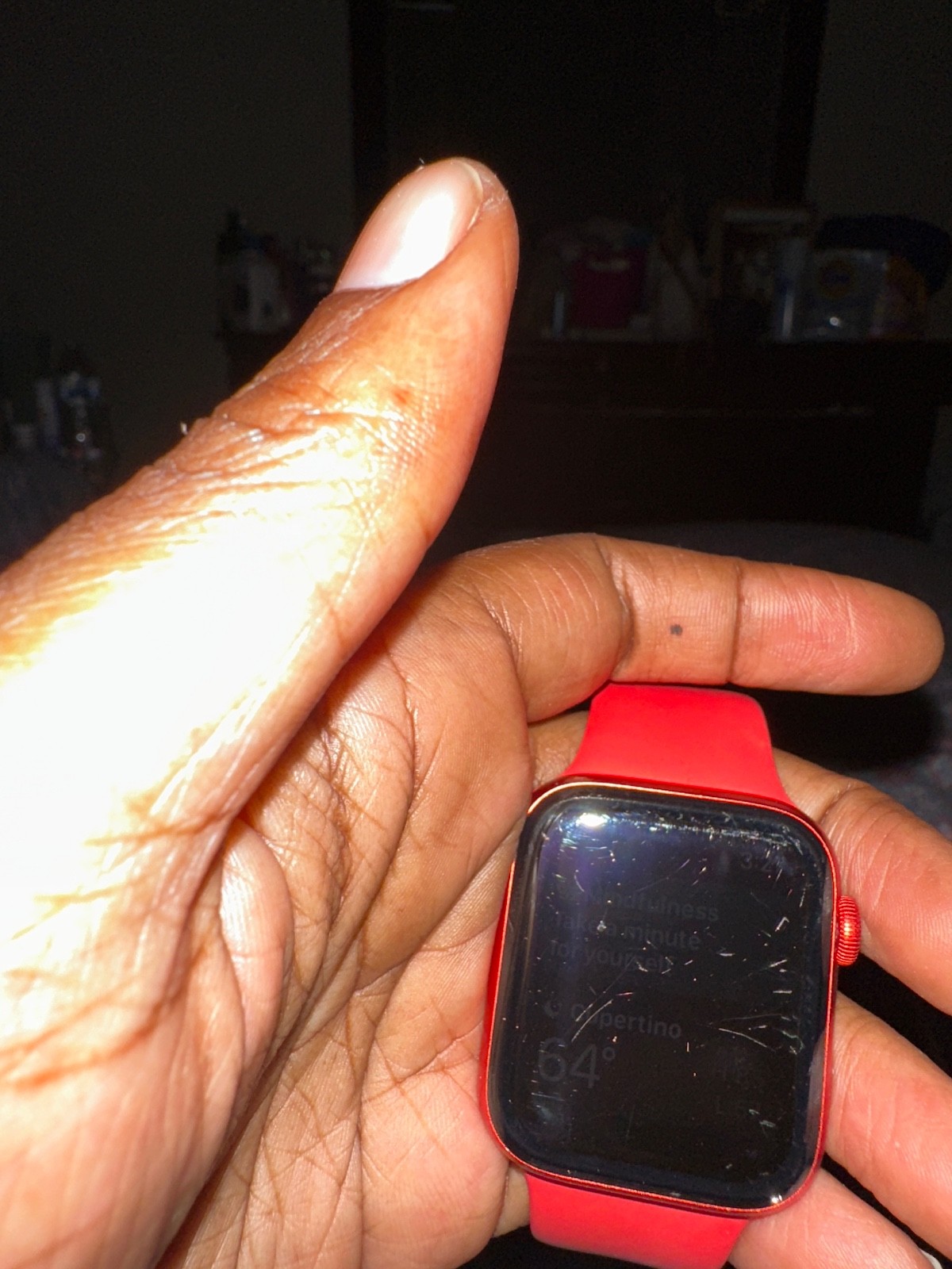 Apple Watch Series 6 44mm Aluminum Case with Sport Band – PRODUCT(RED) (GPS …