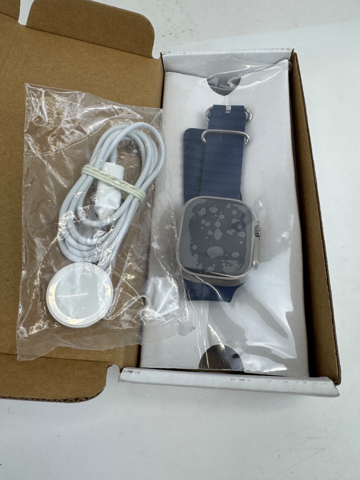 Apple Watch Ultra 2 49mm Titanium Case with Ocean Band – Blue