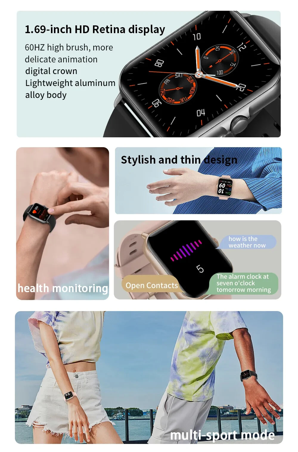 2022 New BT Answer Call Smart Watch Men Full Touch Dial Call Fitness Tracker IP6