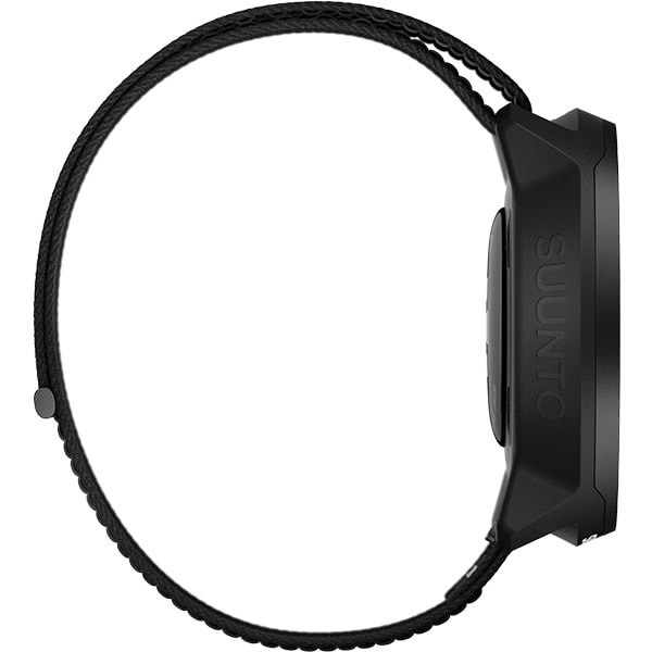 SUUNTO RUN ALL BLACK 46mm Textile Strap AMOLED GPS Smartwatch SS051109000