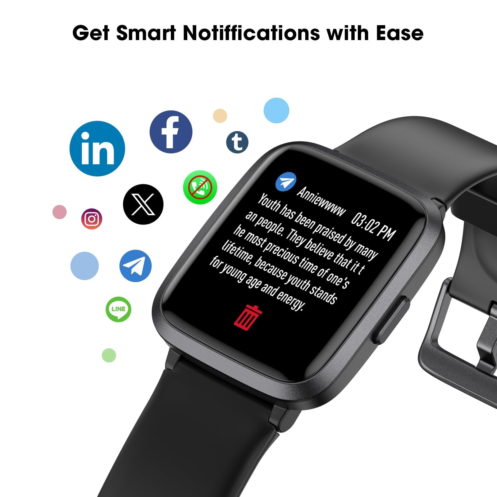 Fitness Tracker Watch with Heart Rate Monitor, Large Screen Activity Tracker …