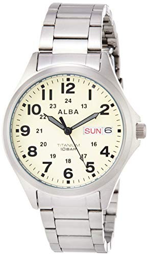 Seiko Alba Quartz Titanium Sporty Men’s Watch AQPJ401 Silver NEW