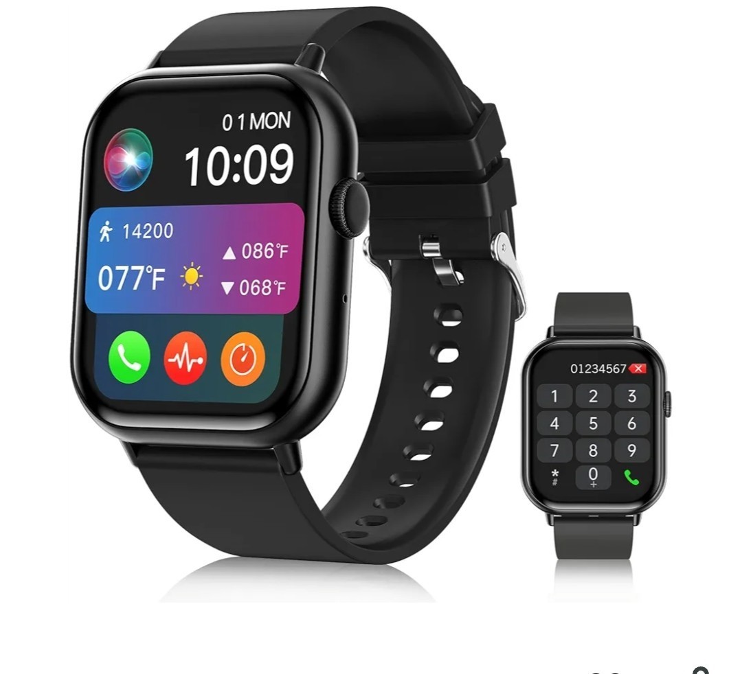 Smart Watches for Men Women (Answer/Make Call), 2.01″ HD Screen Fitness Tracker