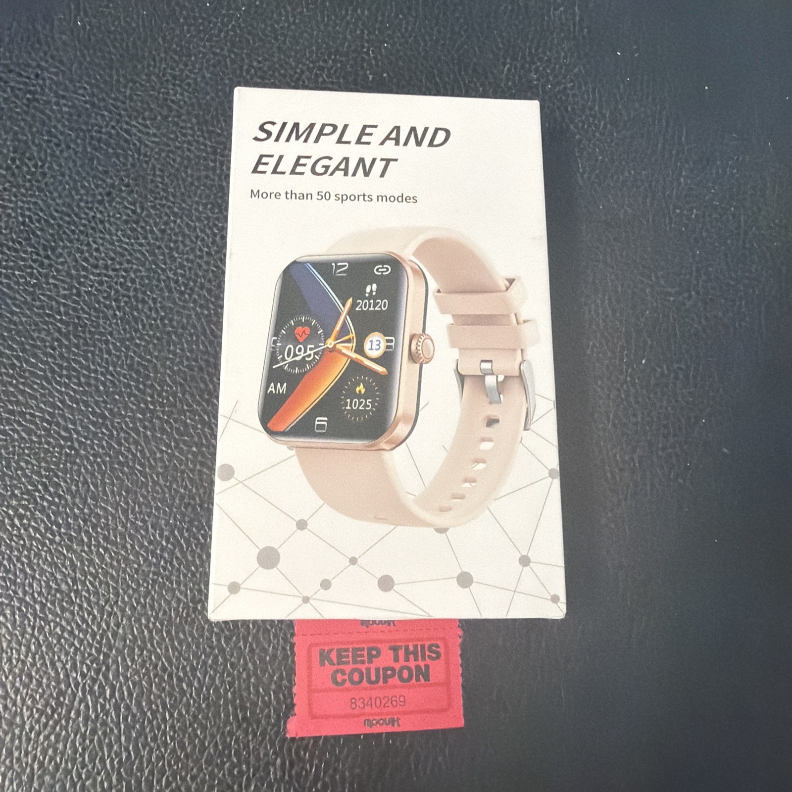 Smart Watch 24 Hour Heart Rate Sleep 50+ Sport Temperature Monitoring 1.91 Inch