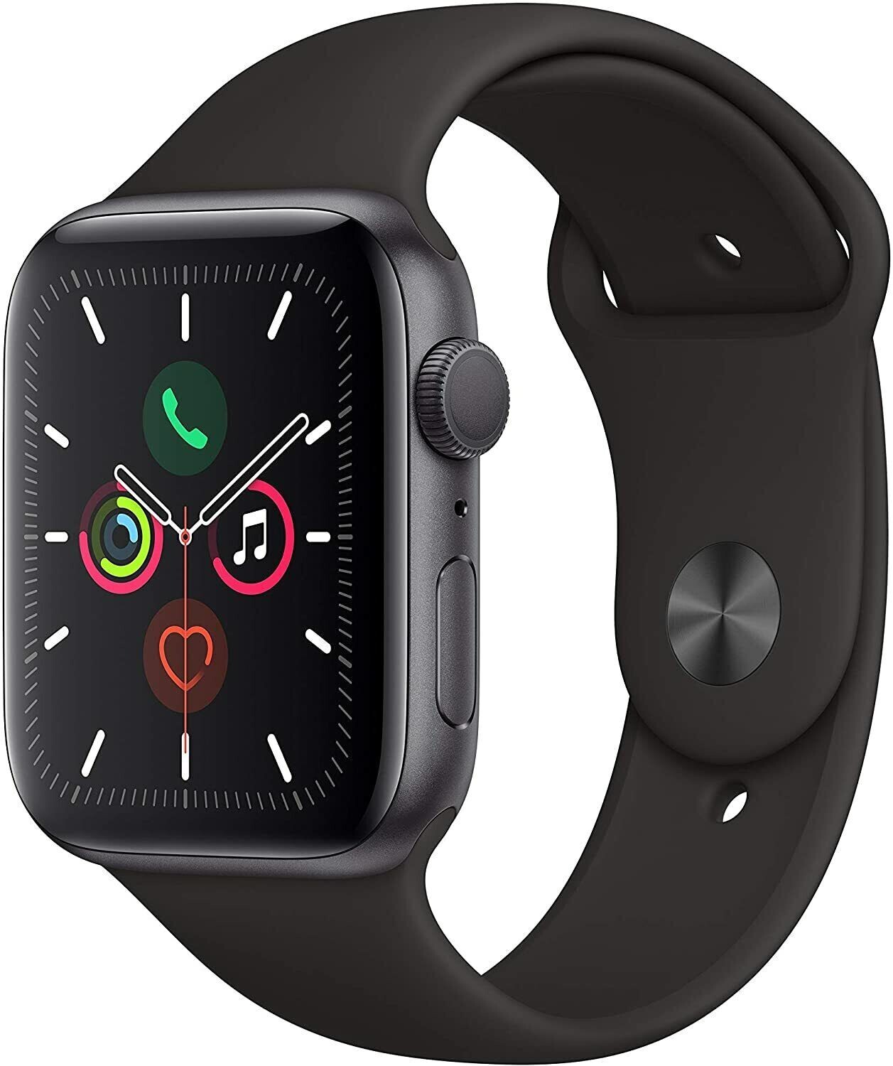 Apple Watch Serie 5 GPS 40 mm MWV82LL/A Space Gray Aluminum Case Black Sport Ban