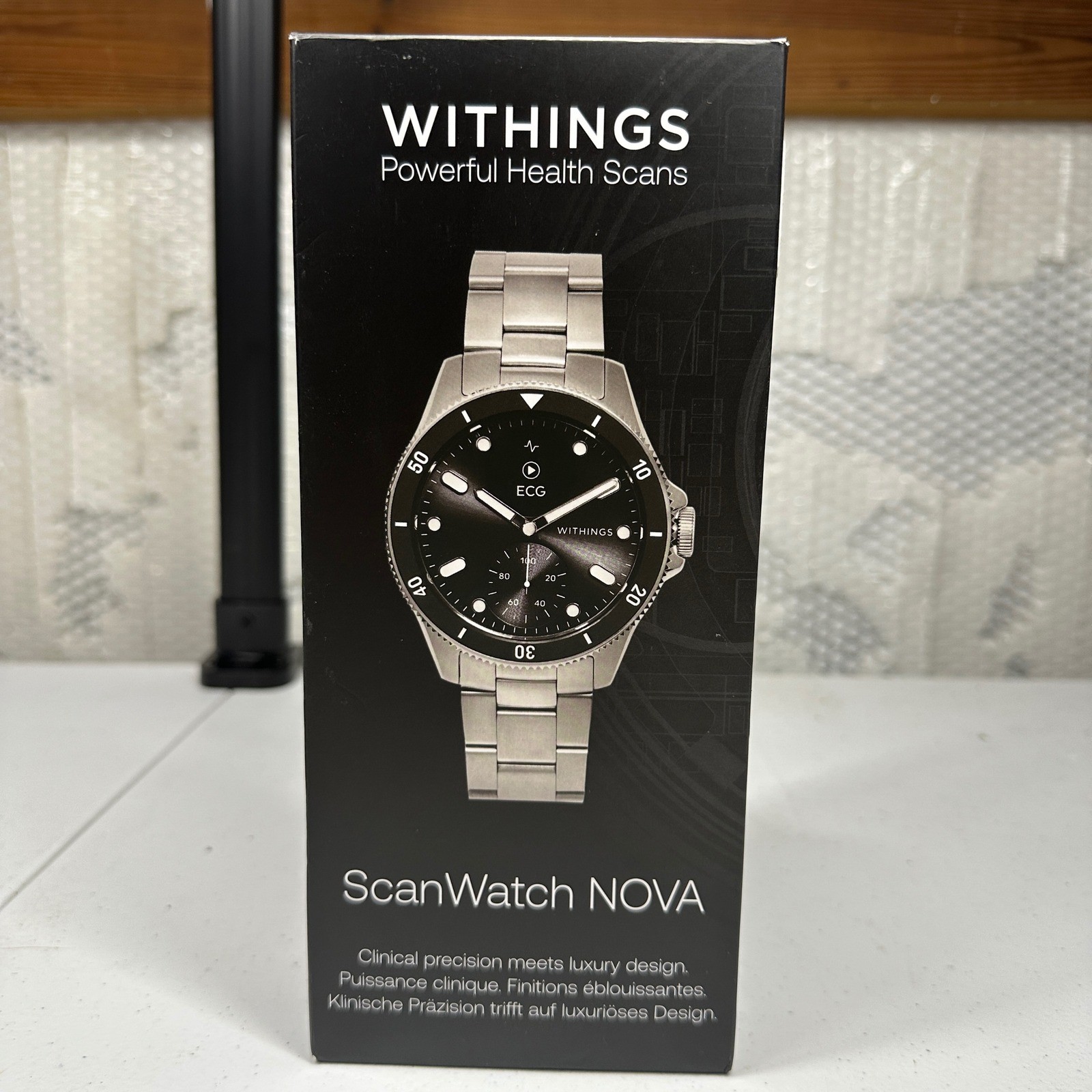 Withings ScanWatch Nova 42mm Hybrid Smartwatch with ECG & Heart Health – Black