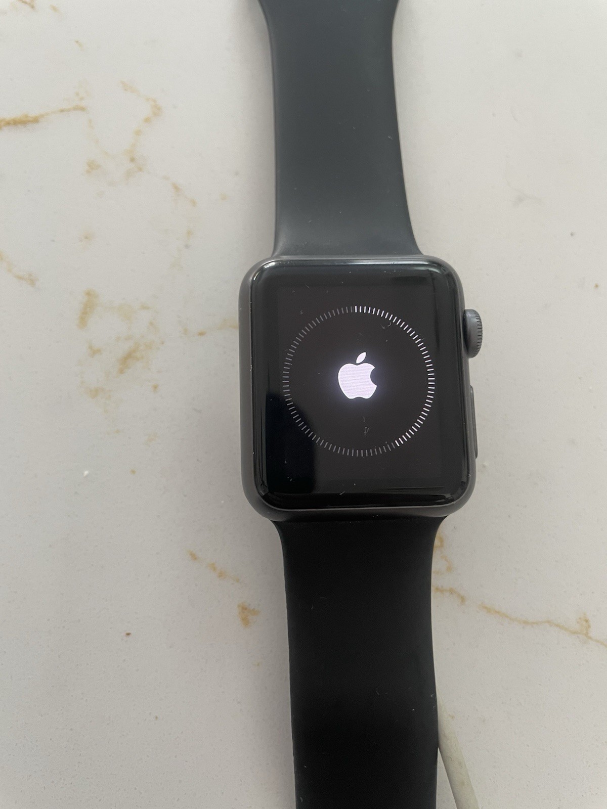 Apple Watch Series 1 38mm Space Gray Aluminum Case Black Sport Band (MP022LL/A)