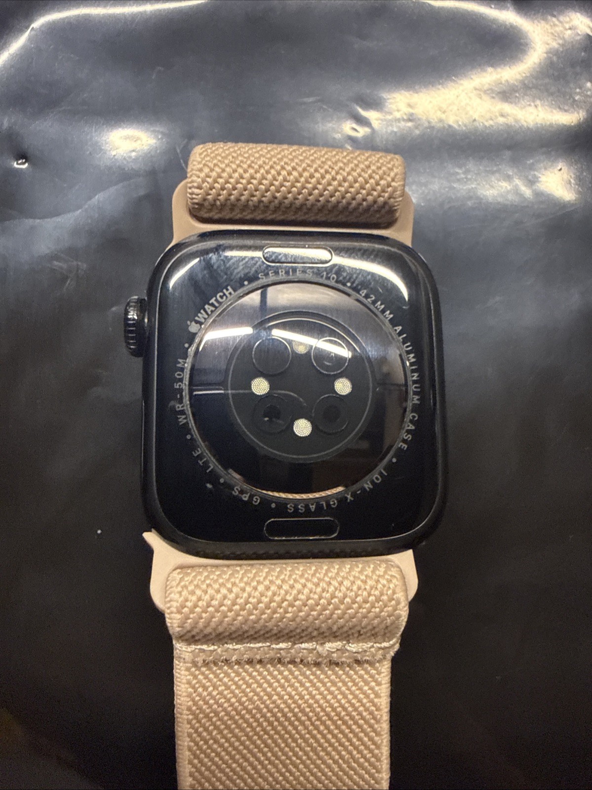 Apple Watch Series 10 42mm Black Aluminum Pink Band GPS/AT&T, SEE SPECS