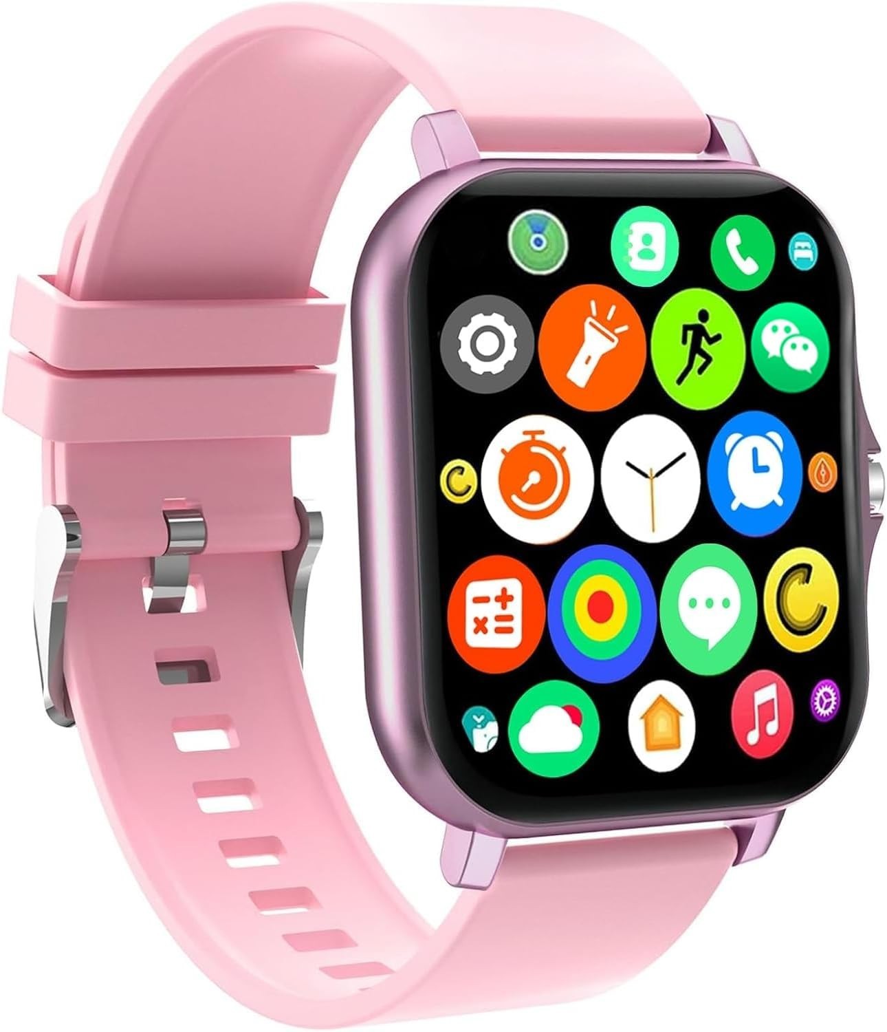 Elegant 1.81” Full Touchscreen Smartwatch with Custom Faces & Notifications