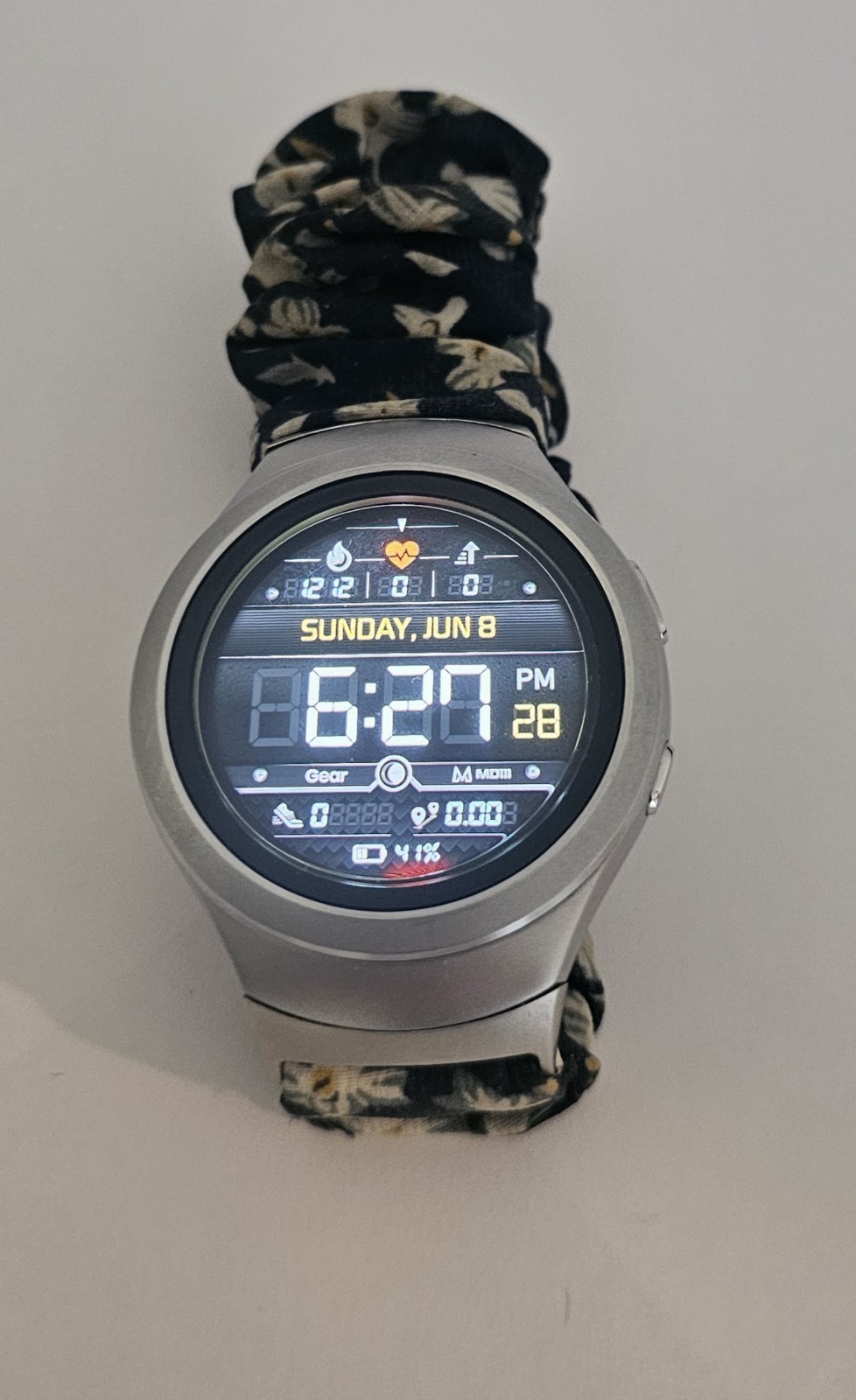 Samsung Gear S2 SM-R730A AT&T SMART WATCH – Silver White – CLEAN & NICE! 6108A