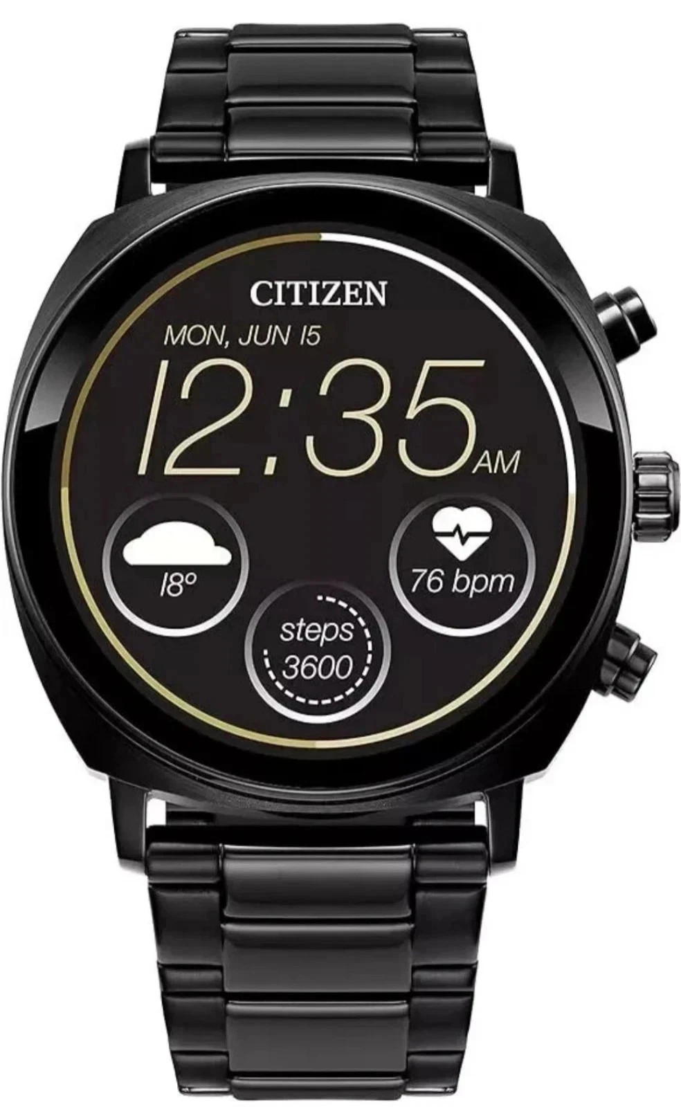 Citizen CZ Smart PQ2 41MM Unisex Smartwatch HR, Fitness Tracker MX1005-83X