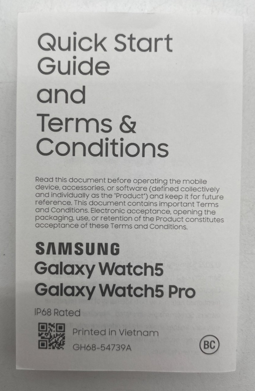 Samsung Galaxy Watch5 Pro | Non-LTE Version| 45mm | Gray Titanium | See Pictures