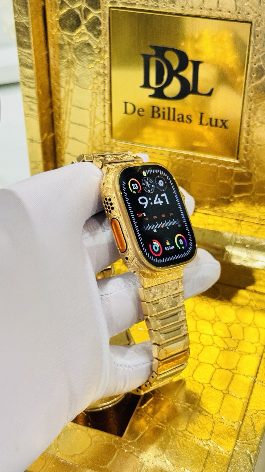 ✅ Custom 24k Gold Apple Watch Ultra 2 Engraved + Luxury Box | Authentic ✅