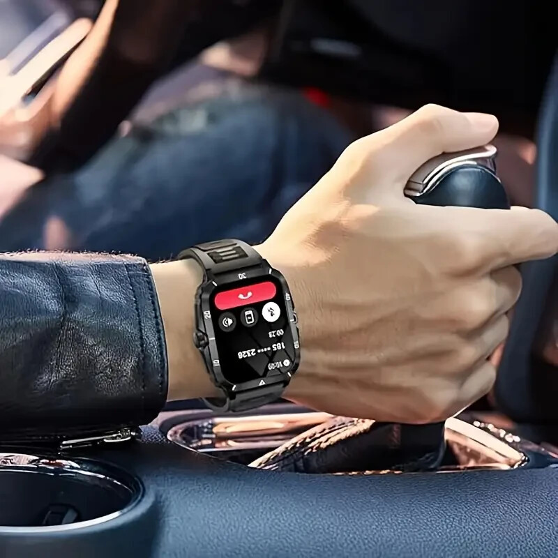 Military Smart Watch for Men(Answer/Make Calls) Rugged Tactical Fitness Tracker