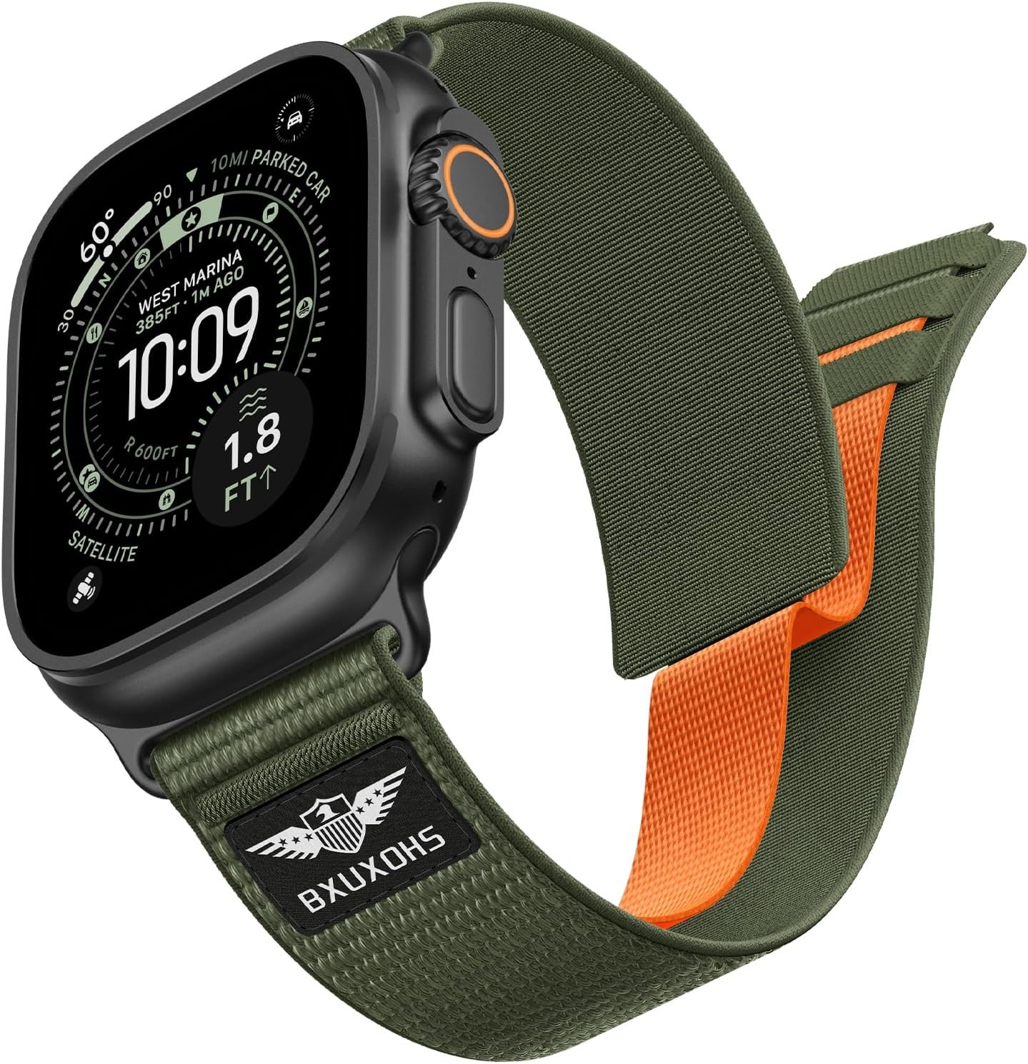 Nylon Fabric Strap Compatible with Apple Watch Ultra 49mm 44mm