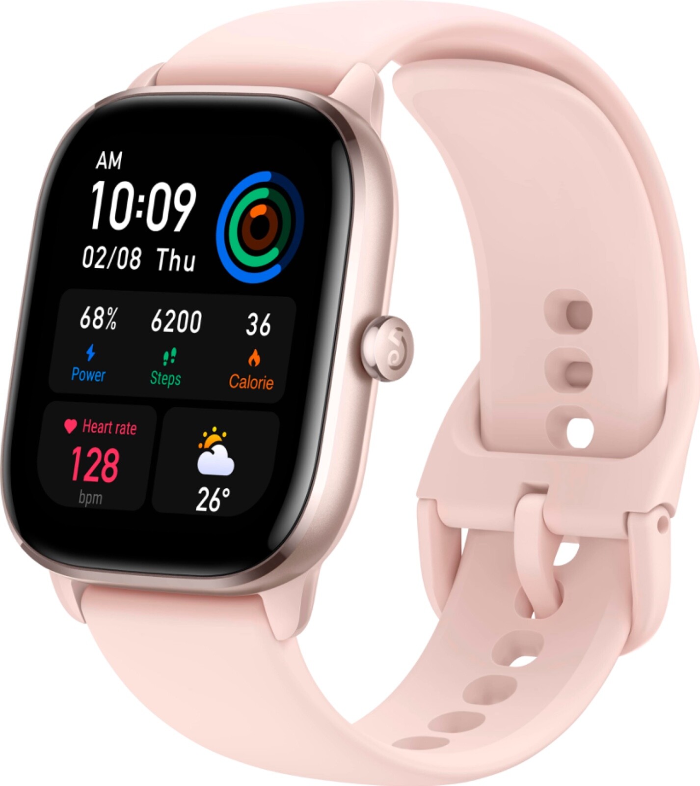 Amazfit GTS 4 Mini Smartwatch – Alexa Built-in, Flamingo Pink- NIB (26d)