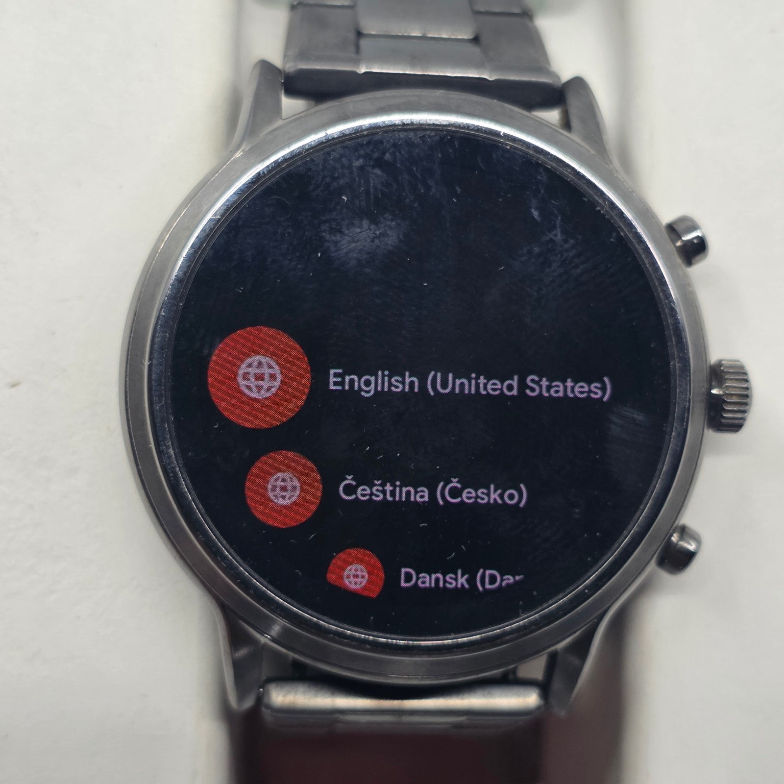Fossil Gen 5 Smartwatch The Carlyle HR Smoke Stainless Steel FTW4024 Complete