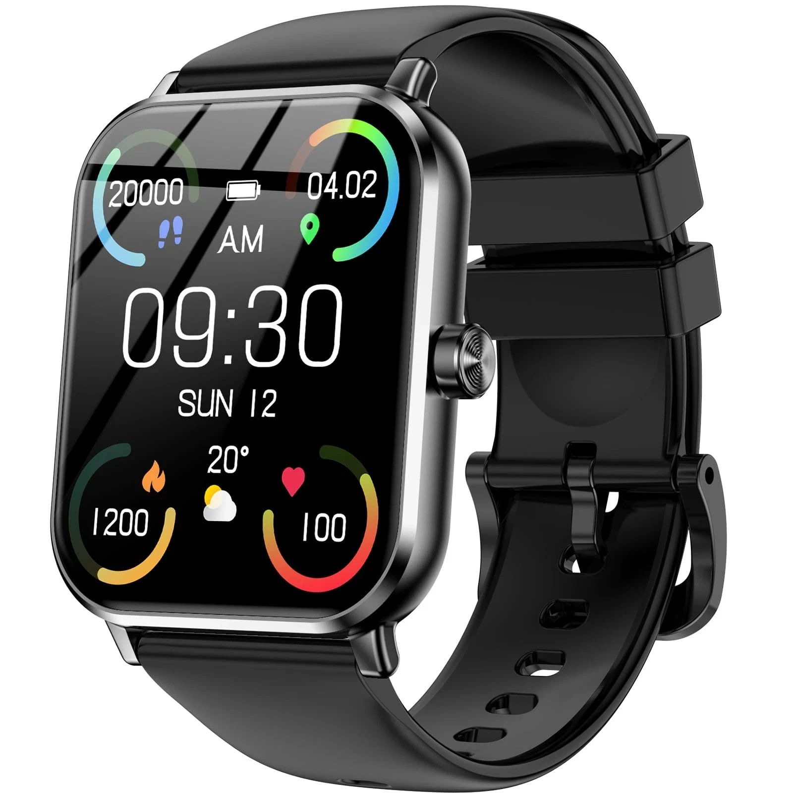 Smart Watch, 1000Mah Battery 100-Day Standby Time, 1.85″ HD Screen, IP68