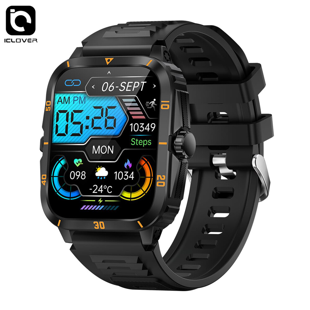 Military Smart Watch For Men Women Waterproof Bluetooth Fitness Tracker Rugged