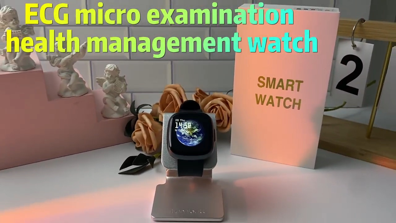 ET593 ECG+PPG AMOLED Smart Watch Waterproof Bluetooth Calling Health Monitoring