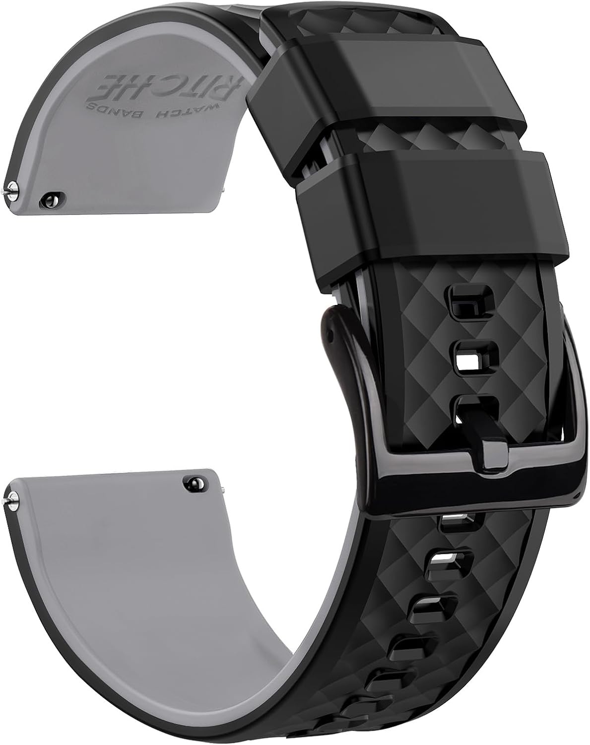 Silicone Watch Bands Case for Men 18mm 20mm 22mm 24mm Quick Release Rubber