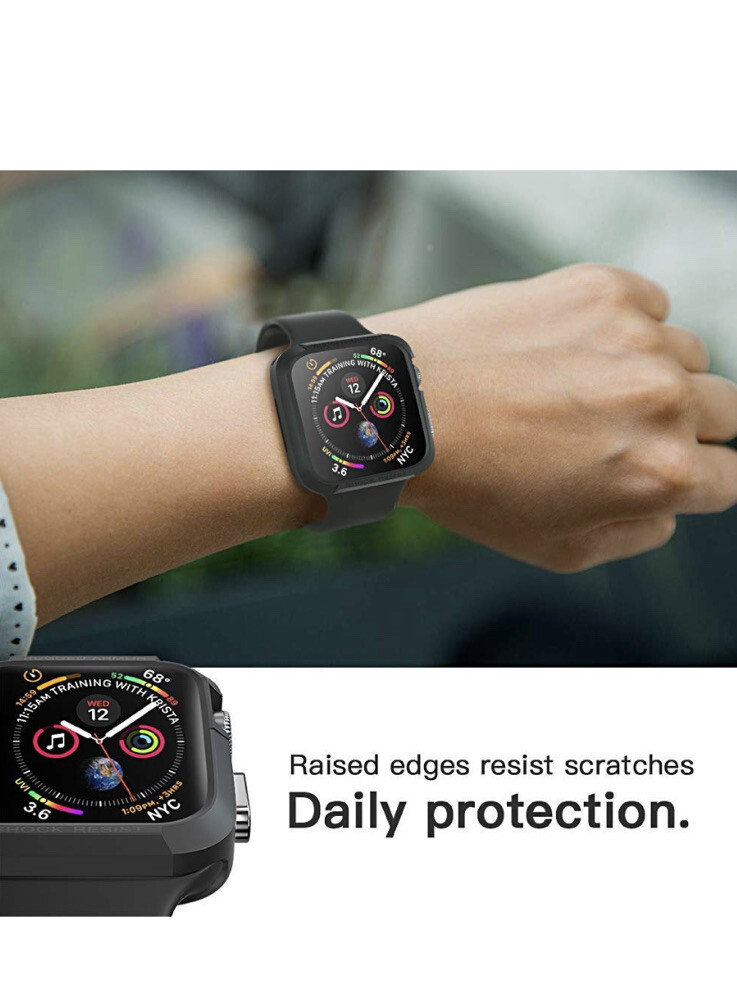 SporTop Compatible Apple Watch Case, 42mm, Shock Proof, Shatter Resistant, Black