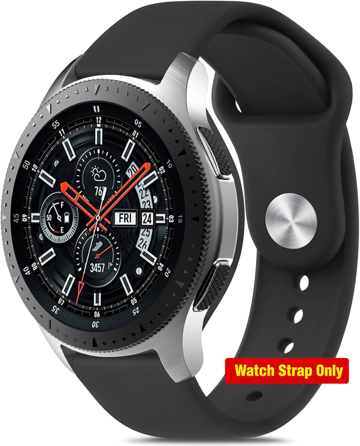 22mm Soft Silicone Band for Samsung Galaxy Watch 46mm & Gear S3 Frontier Men/Wom