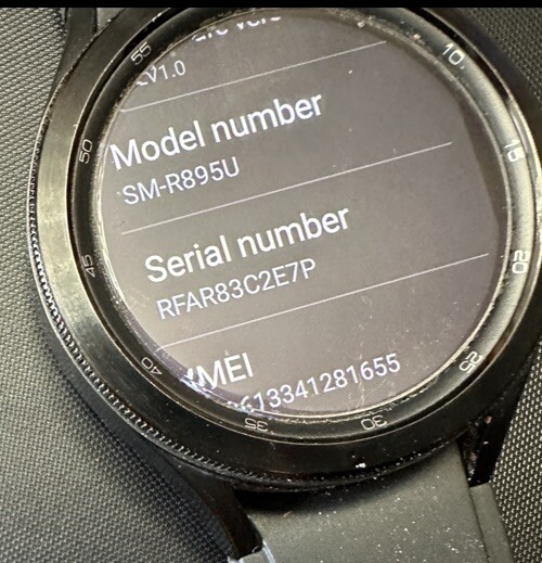 Samsung Galaxy Watch 4 Sport Band Black 46mm Stainless Steel Case LTE R895U
