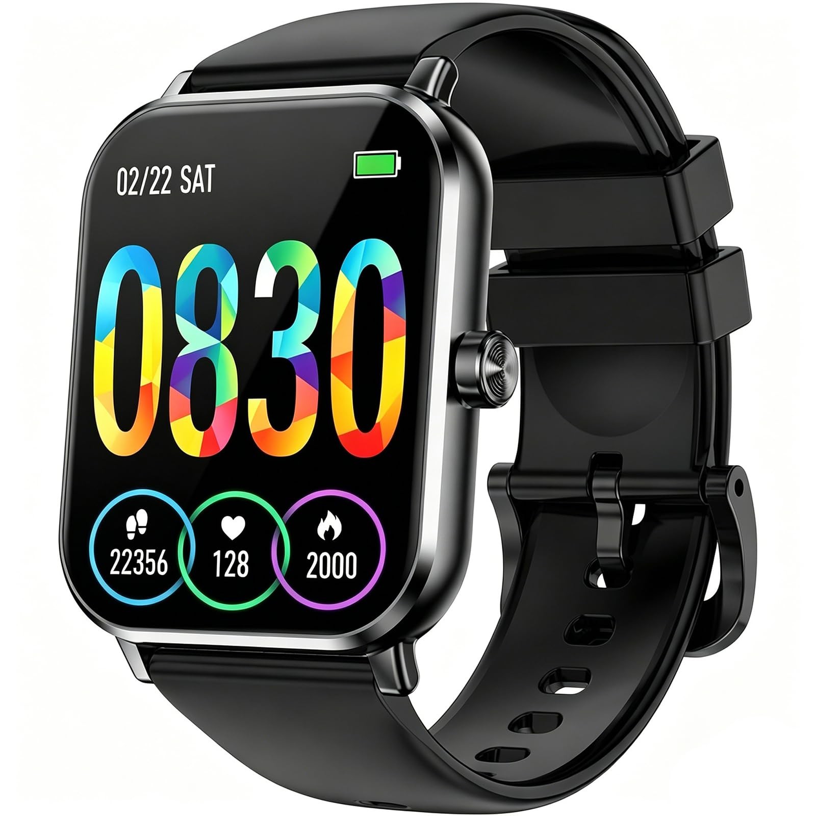 Smart Watch for Men Women, 1.83″ HD Fitness Tracker with Heart Rate Monitor, …