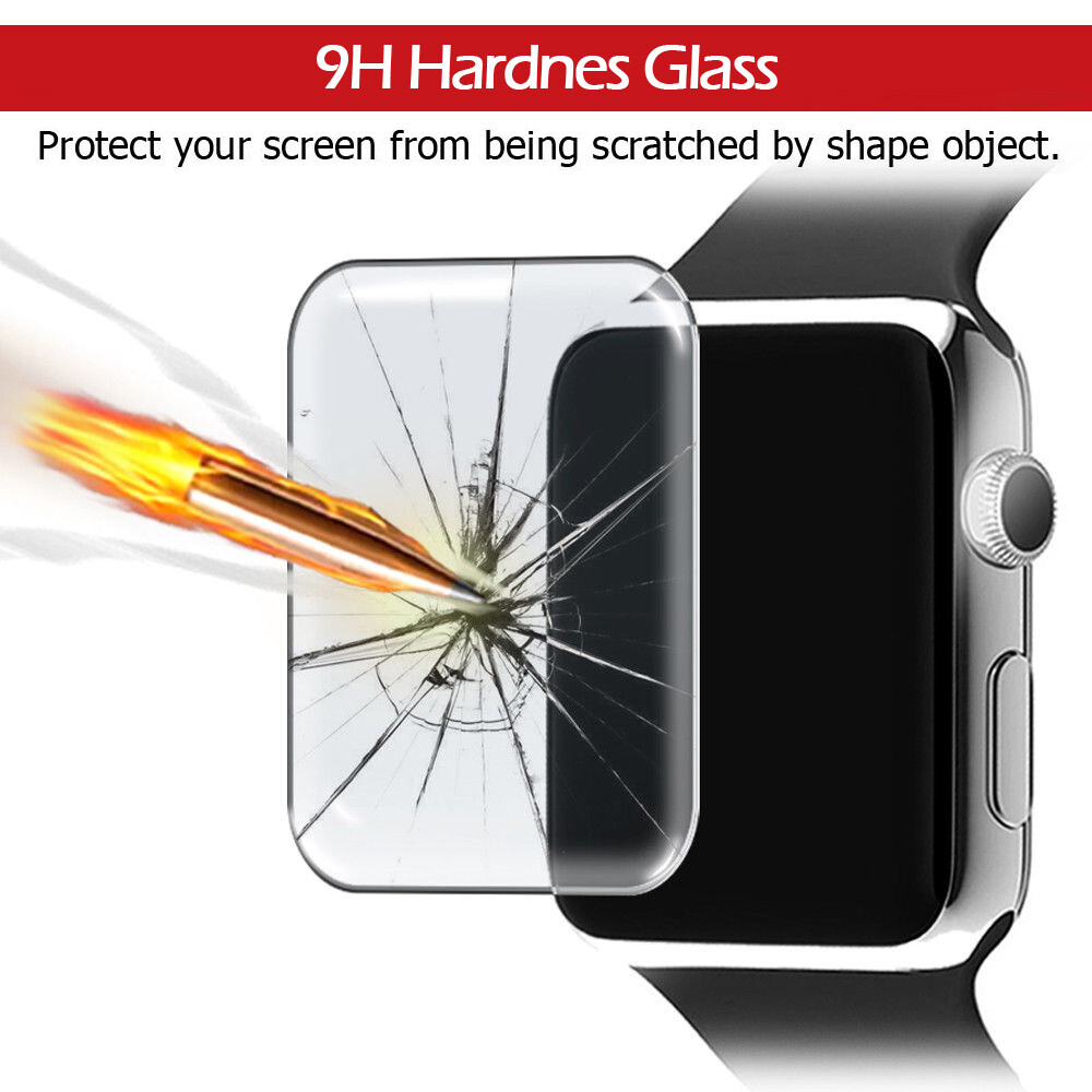 Fr Apple Watch Series Ultra 9 8 7 6 3D Edge Tempered Glass Full Screen Protector
