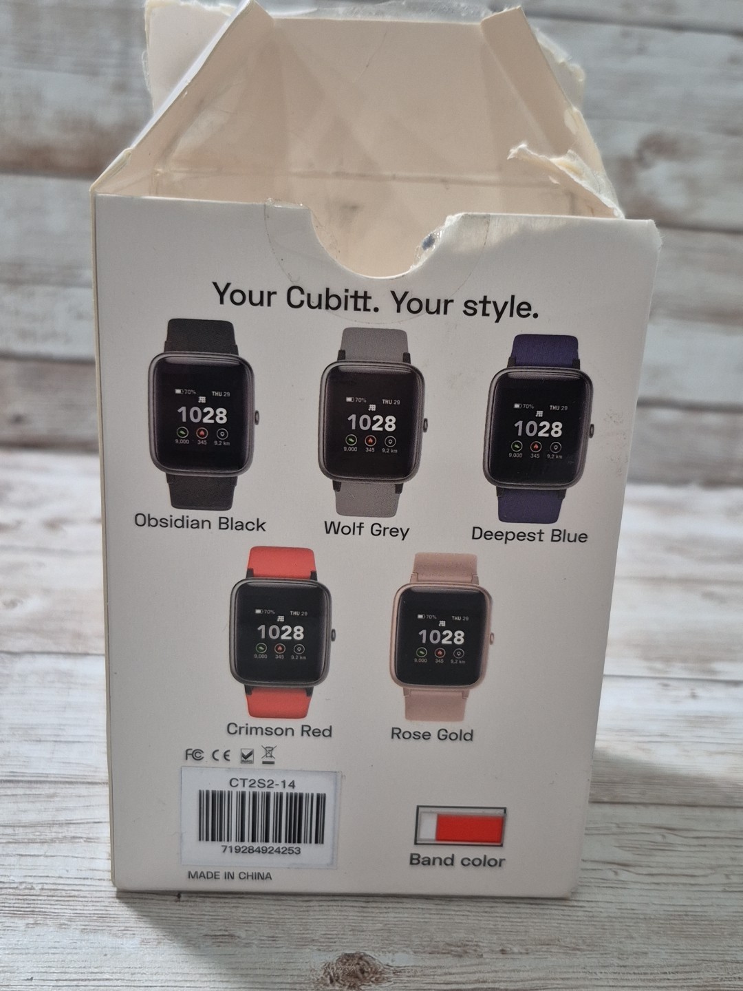 Cubitt CT2S Series 2 Smartwatch Fitness Tracker Red