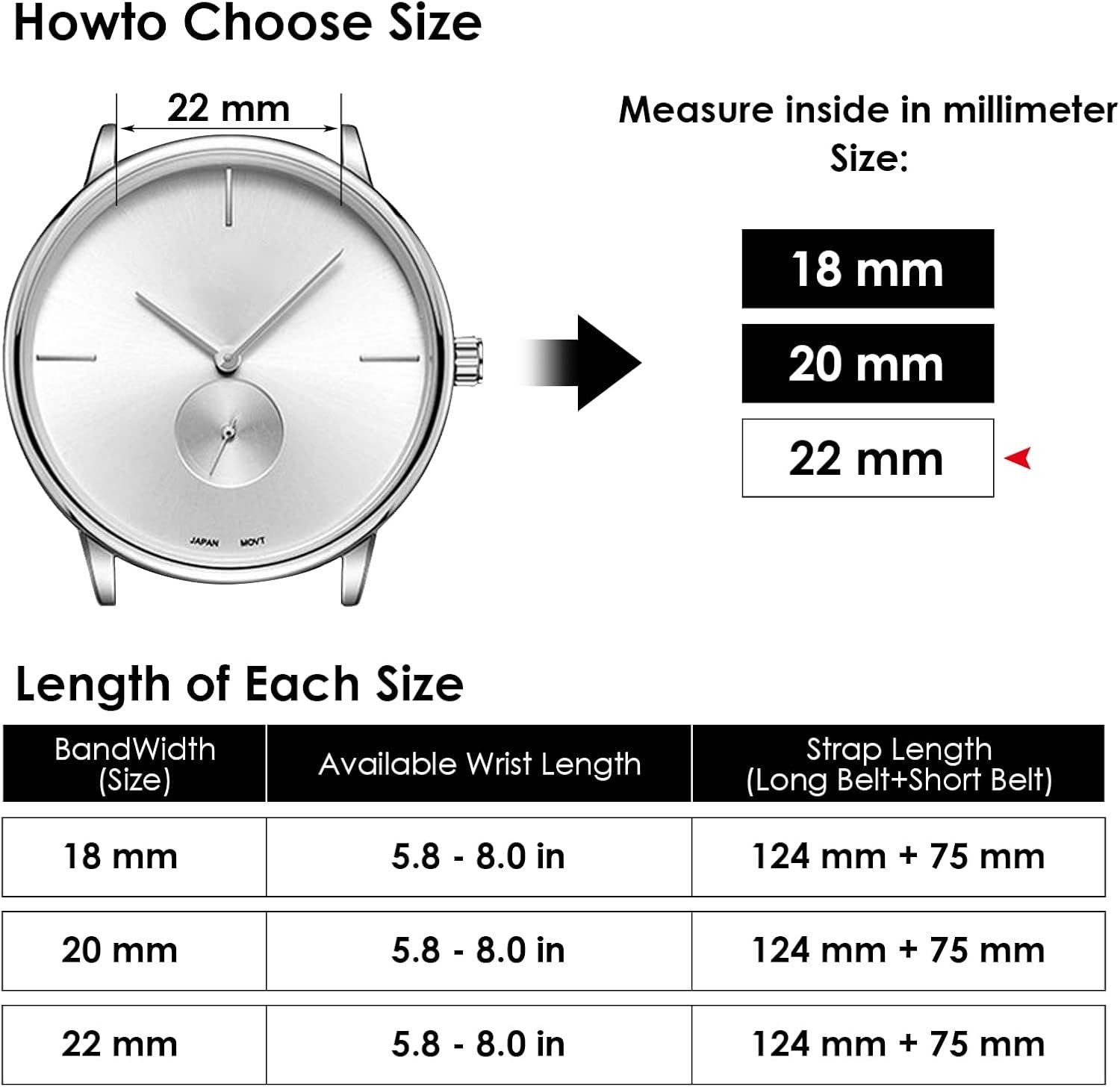 Waterproof Silicone Watch Bands for Men and Women, Soft Rubber Replacement Strap