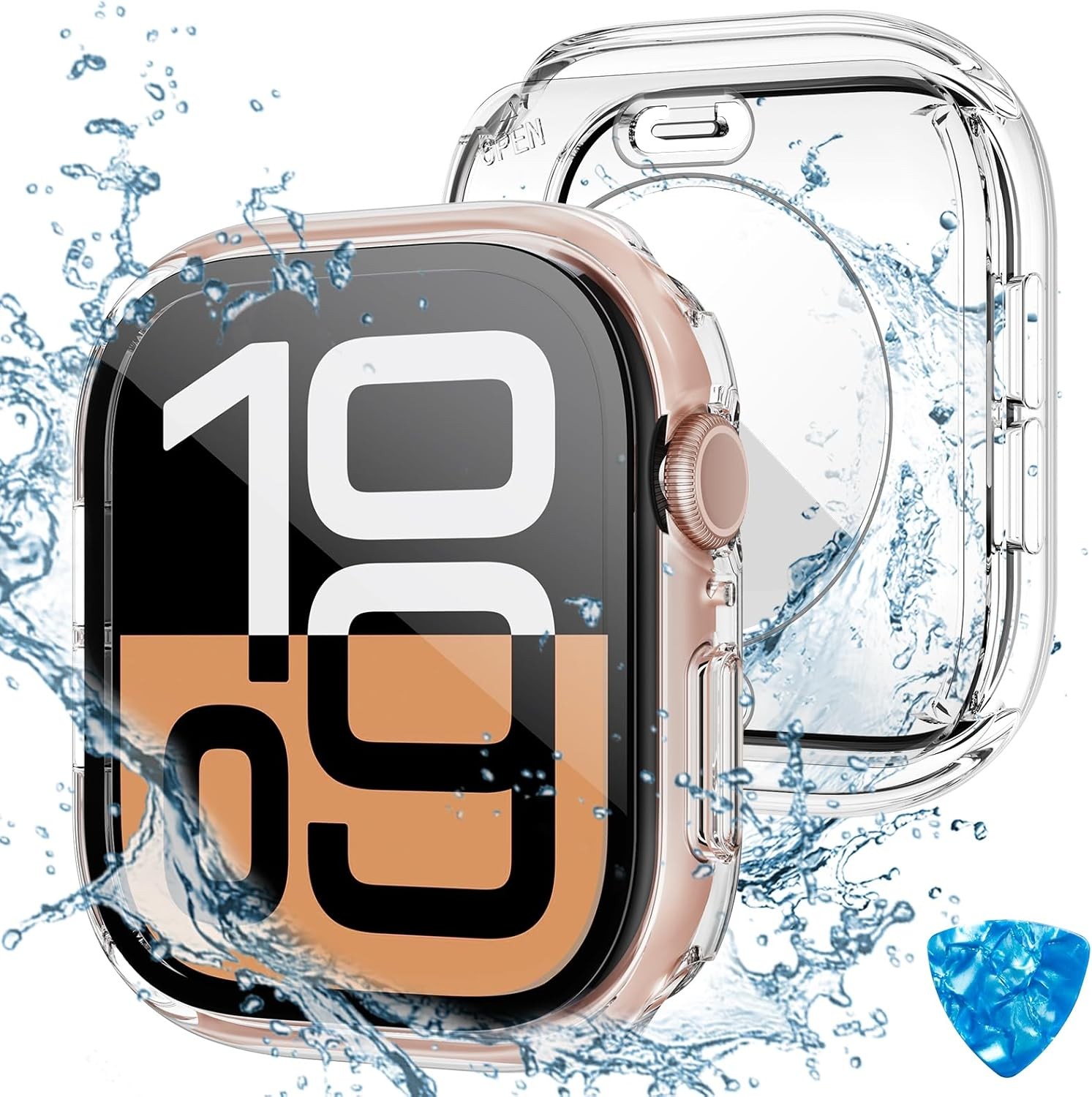 2 in 1 Waterproof Screen Protector Case for Apple Watch Series 11/10 42mm