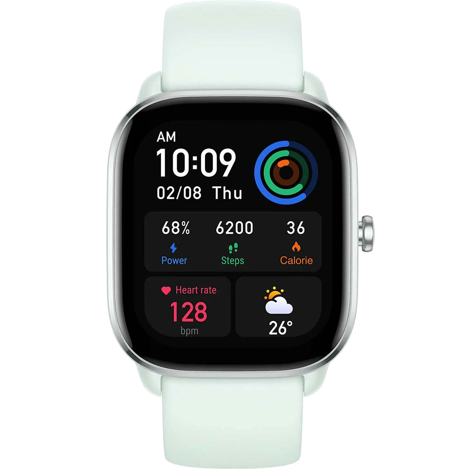 Amazfit GTS 4 Mini Bluetooth Mint Blue Smartwatch NEW